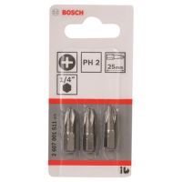 Изображение Набор бит Bosch Extra-Hart PH2, 25мм, 3шт (2.607.001.511)