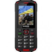 Изображение Мобильный телефон Sigma X-treme PA68 Black Red (4827798466520)