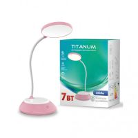 Изображение Настольная лампа TITANUM LED DC3 7W 3000-6500K USB розовая (TLTF-022P)