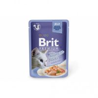 Изображение Влажный корм для кошек Brit Premium Cat 85 г (филе говядины в желе) (8595602518470)