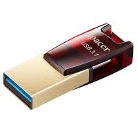 Изображение USB флеш накопитель Apacer 64GB AH180 Red Type-C Dual USB 3.1 (AP64GAH180R-1)