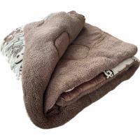 Одеяло Casablanket зимнее Искусственная шерсть Коричневое полуторное 150х215 (150Flanely_коричнева)