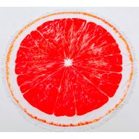 Полотенце MirSon пляжное №5056 Summer Time Grapefruit 150x150 см (2200003180701)
