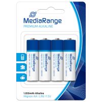 Изображение Батарейка Mediarange AA LR6 1.5V Premium Alkaline Batteries, Mignon, Pack 4 (MRBAT104)
