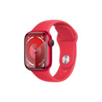 Изображение Смарт-часы Apple Watch Series 9 GPS 41mm (PRODUCT)RED Aluminium Case with (PRODUCT)RED Sport Band - M/L (MRXH3QP/A)