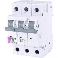 Автоматический выключатель ETI Выключатель автоматический ETIMAT 6 3p C 32А (6 kA) (2145519)
