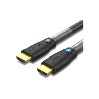 Кабель мультимедийный HDMI to HDMI 8.0m V2.0 Engineering 4K 60Hz 18Gbps HD 7.1 PVC Black Vention (AAMBK)