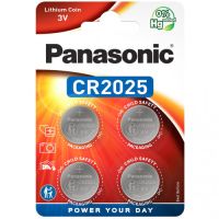 Изображение Батарейка Panasonic CR 2025 Lithium * 4 (CR-2025EL/4B)