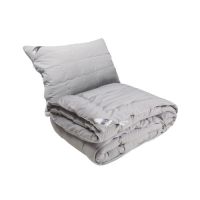 Одеяло Руно Демисезонная силиконовая Grey 140х205 см с подушкой 50х70 см (924.52Grey)
