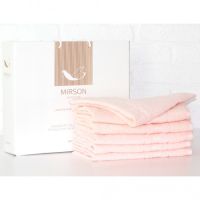 Полотенце MirSon набор банных №5080 Elite SoftNess Peach 50х90 6 шт (2200003524048)