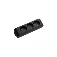 Колодка для удлинителя Panasonic X-tendia 3 гнезда black (WLTB02302BL-UA)