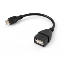 Изображение Дата кабель OTG USB 2.0 AF to Micro 5P Vinga (VCPDCOTGMBK)