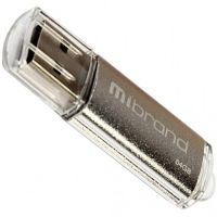 Изображение USB флеш накопитель Mibrand 64GB Cougar Silver USB 2.0 (MI2.0/CU64P1S)