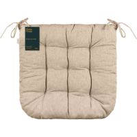 Подушка на стул Ardesto Oliver, 40х40 см, 100% хлопок, нап-ч: 50% холоф, 50% пп, шоколад (ART02OR)