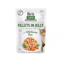 Влажный корм для кошек Brit Care Cat pouch 85 г (с тунцом в желе) (8595602540556)