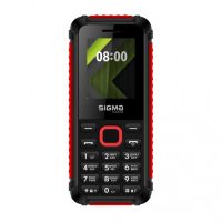 Изображение Мобильный телефон Sigma X-style 18 Track Black-Red (4827798854426)