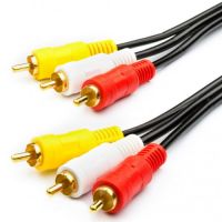 Кабель мультимедийный 3RCA to 3RCA 0.8m Atcom (10808)