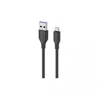 Изображение Дата кабель USB 2.0 AM to Micro 5P 1.0m Glow black 2E (2E-CCAM-BL)