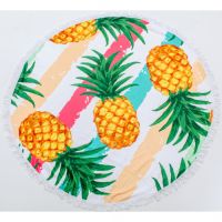 Полотенце MirSon пляжное №5060 Summer Time Pineapple 150x150 см (2200003180862)