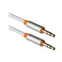 Кабель мультимедийный AUX Audio 3.5mm M/M 1.2m JACK01-03 white Defender (87513)