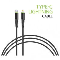 Изображение Дата кабель Type-C to Lightning 1.2m CBFLEXTL1 18W black Intaleo (1283126542459)
