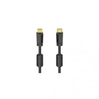 Кабель мультимедийный HDMI to HDMI 10.0m 4K Ethernet Gold Black Hama (00205009)