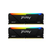 Изображение Модуль памяти для компьютера DDR4 32GB (2x16GB) 3600 MHz FURY Beast RGB Kingston Fury (ex.HyperX) (KF436C18BB2AK2/32)