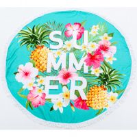 Полотенце MirSon пляжное №5055 Summer Time Garden stuff 150x150 см (2200003180695)
