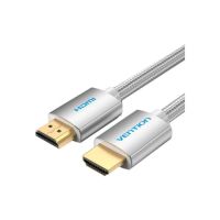 Изображение Кабель мультимедийный HDMI to HDMI 3.0m V2.0 4K 60Hz Silver Metal Type Vention (AABII)