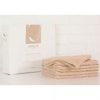 Полотенце MirSon набор банных №5084 Elite SoftNess Beige 70х140 6 шт (2200003524246)