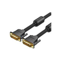 Кабель мультимедийный DVI to DVI 24+1pin 8.0m 2K 60Hz ferrite Vention (EAEBK)