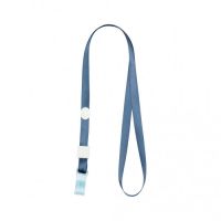 Шнурок для бейджа Axent с силиконовым клипом, дымчатый синий (4551-15-A)